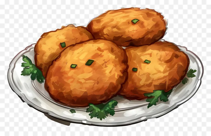 Batata Vada，Pescado Frito PNG