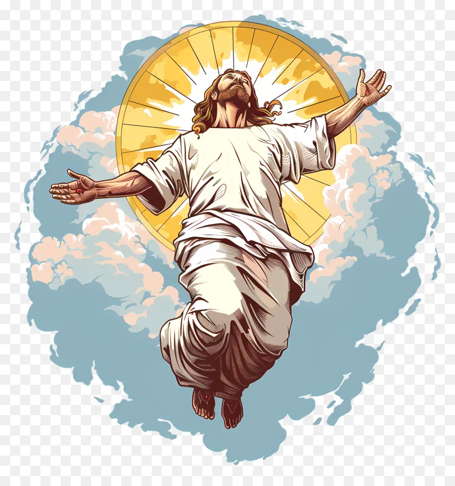 El Día De La Ascensión，Jesús PNG