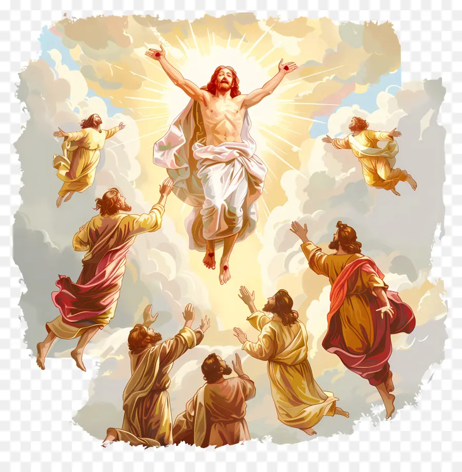 El Día De La Ascensión，Jesús PNG