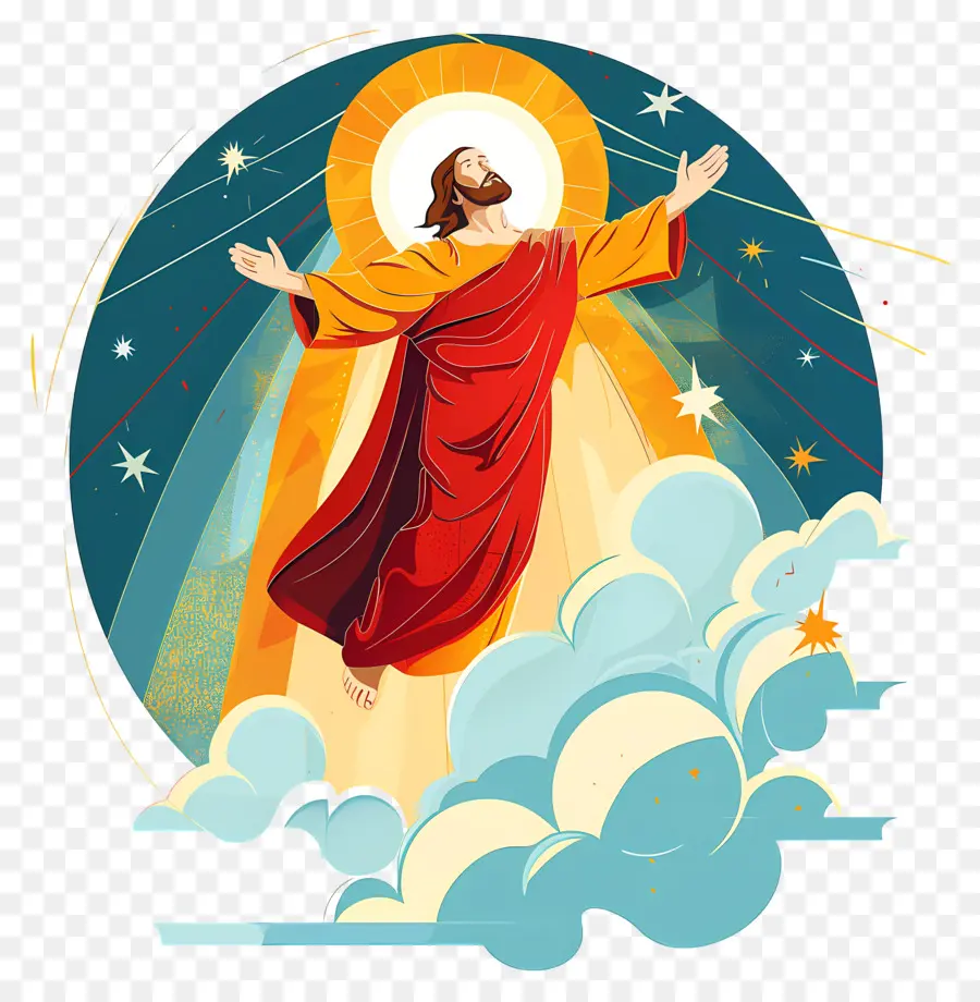 Día De La Ascensión，Jesús PNG