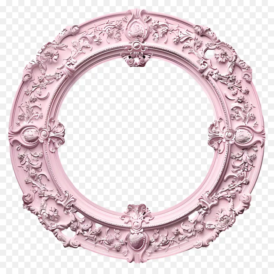 Marco De Color Rosa，Rosa Espejo PNG