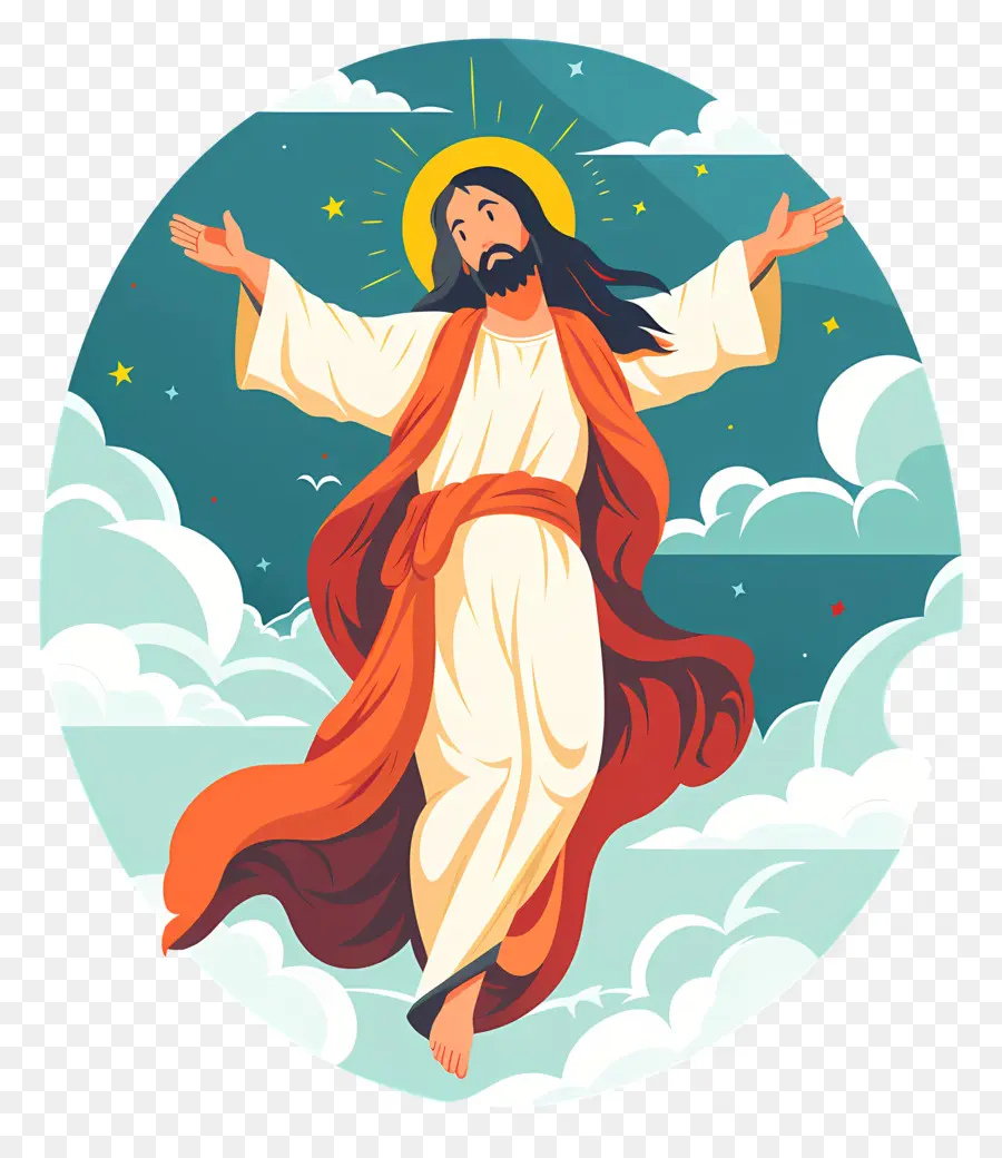 El Día De La Ascensión，Jesús PNG