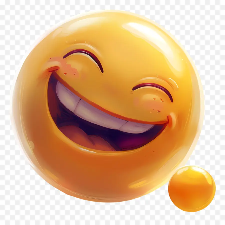 Riendo Emoji，Emoticono PNG