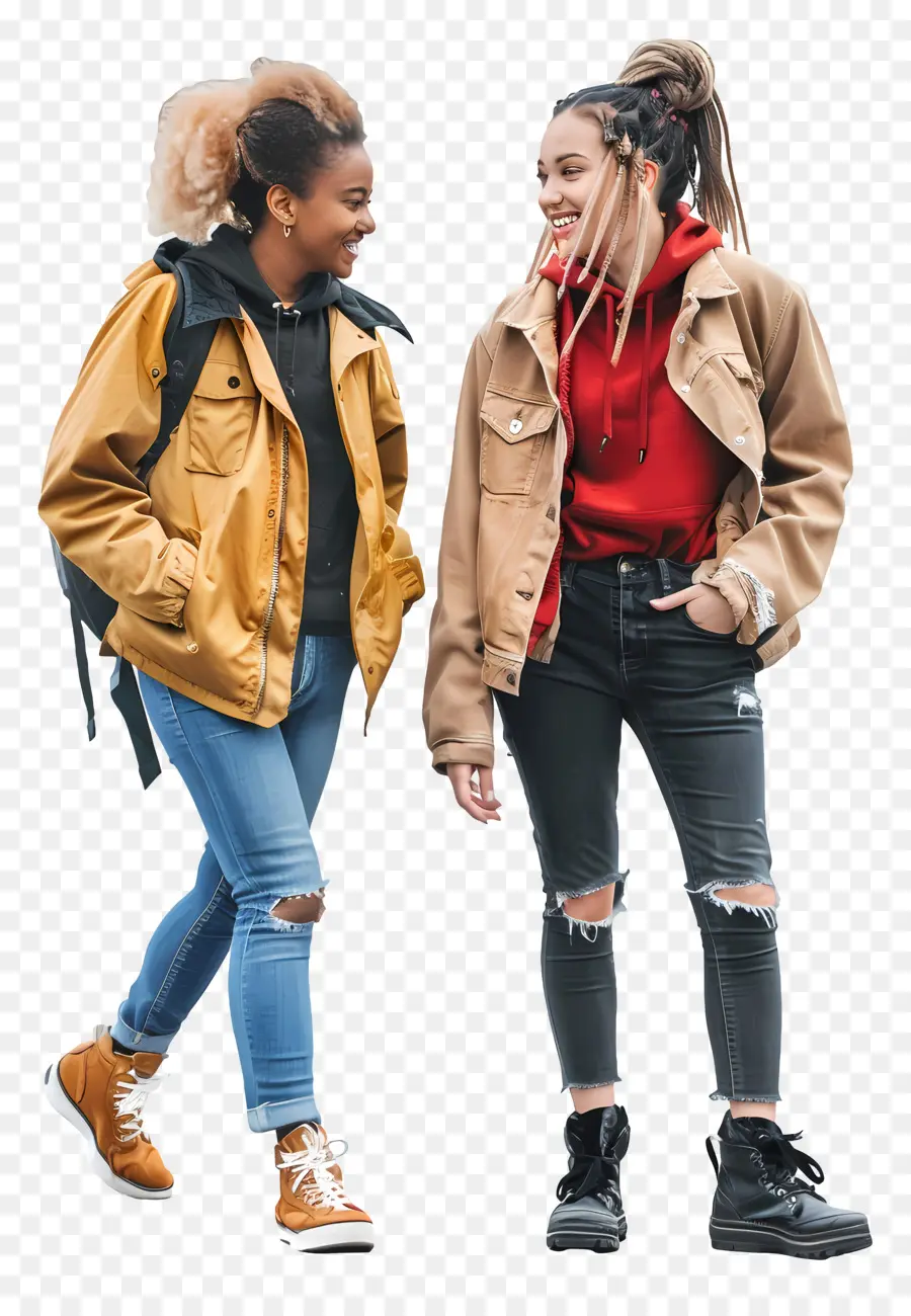 Chicas Hablar，La Moda PNG