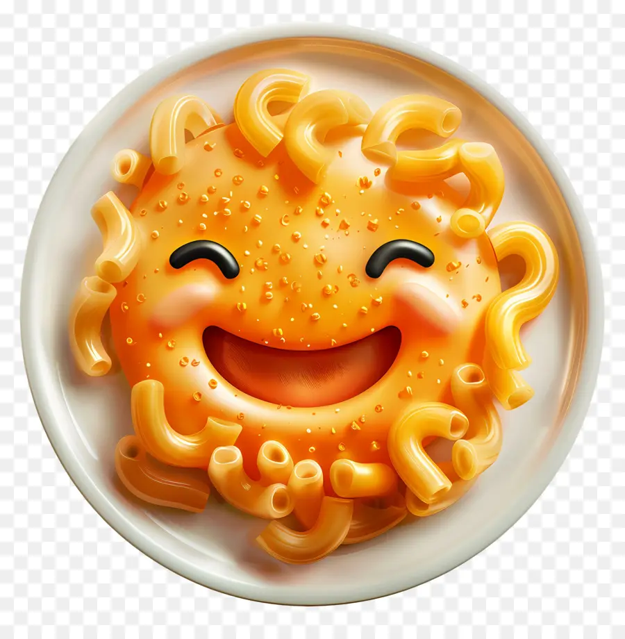 Comida De Dibujos Animados 3d，Pasta Sonriente PNG