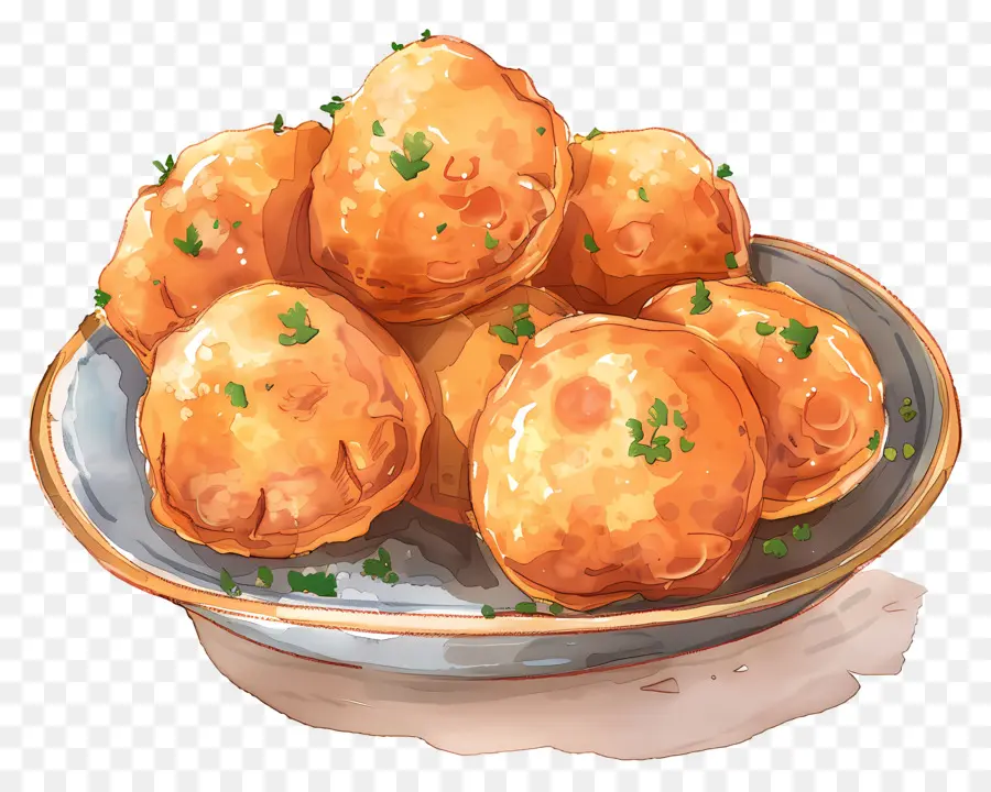 Panipuri，Bolas De Masa Horneadas PNG