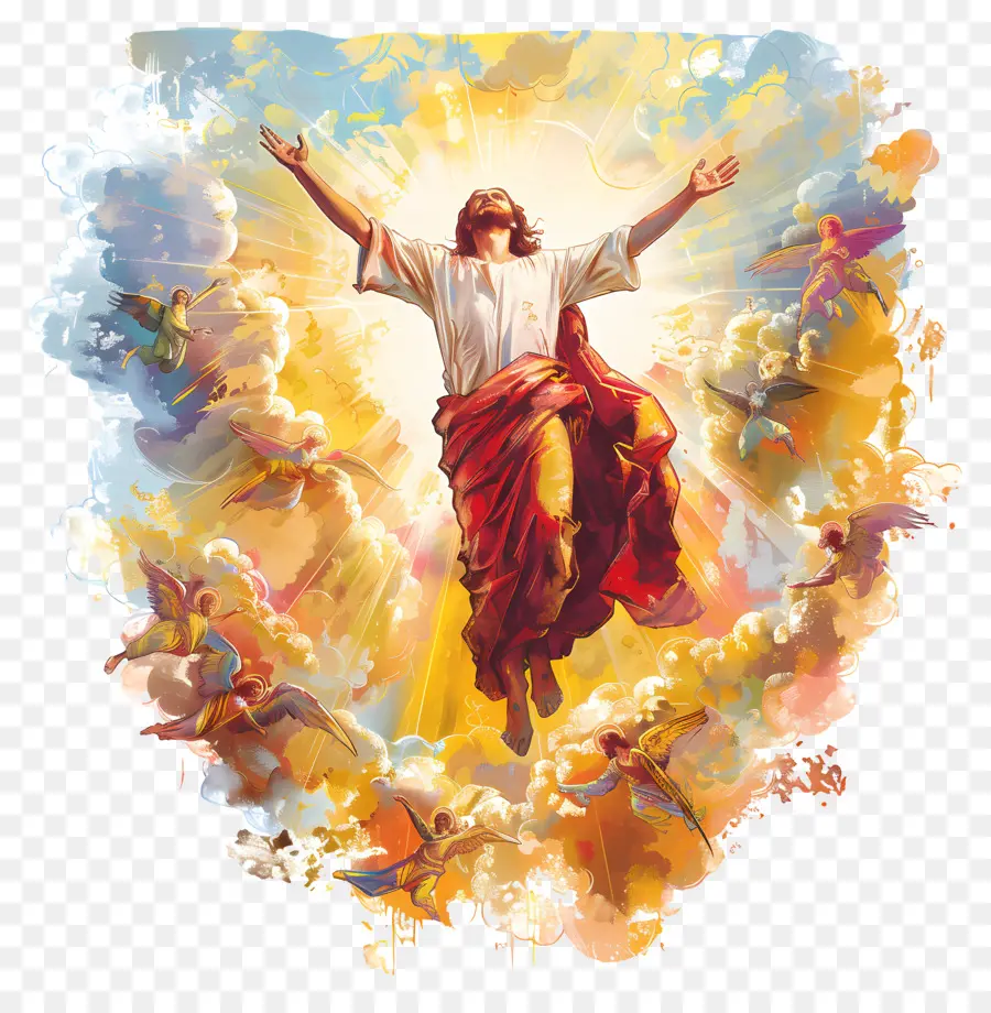 El Día De La Ascensión，Jesús PNG