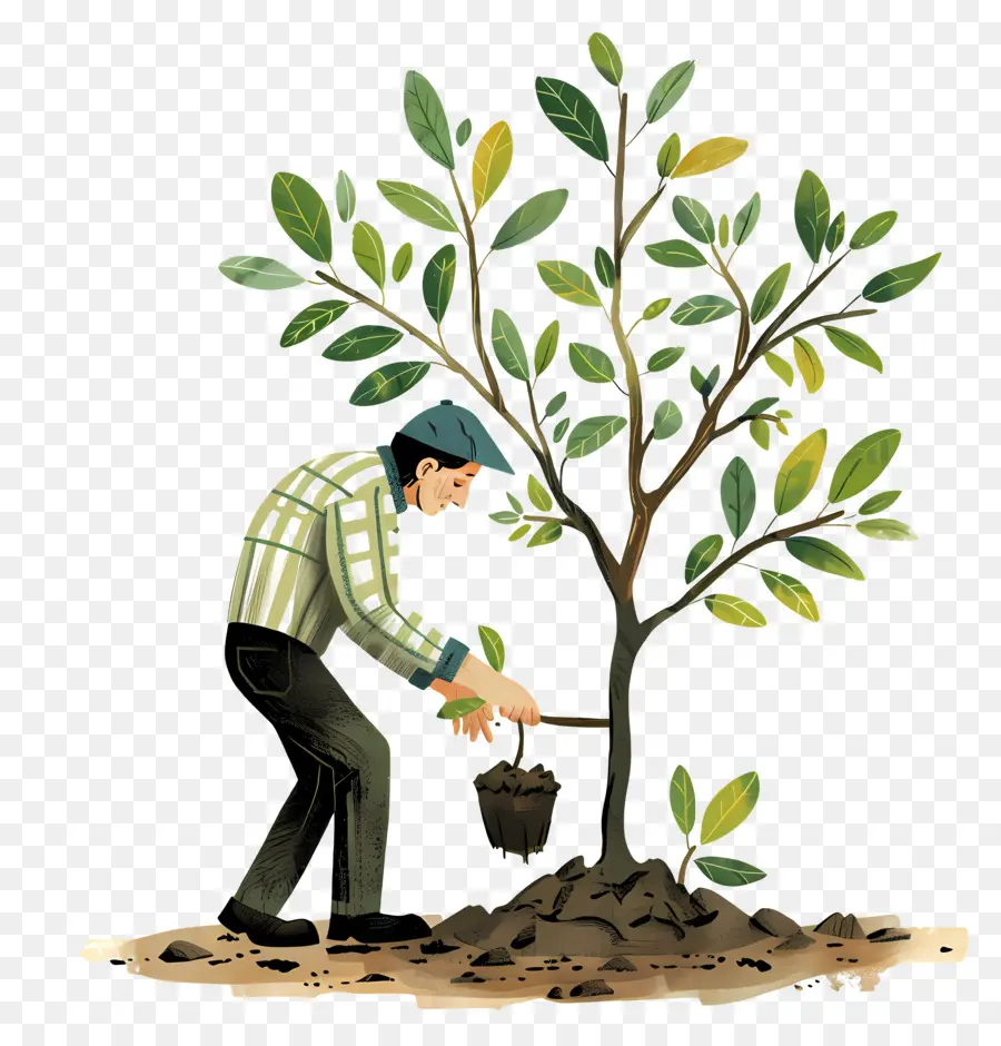 La Plantación De árboles，Jardinería PNG