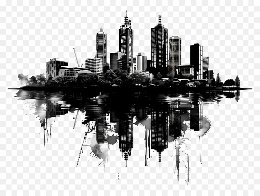 Skyline De Perth City，Horizonte De La Ciudad PNG