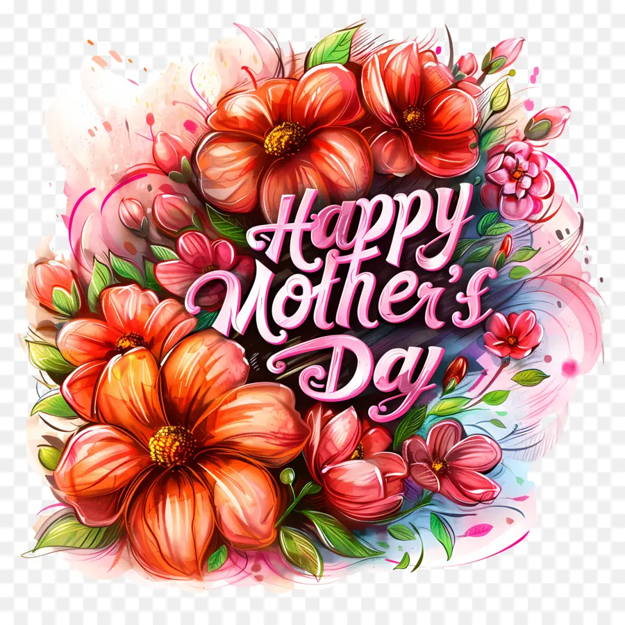 Feliz Dia De Las Madres，Flores Del Día De La Madre PNG