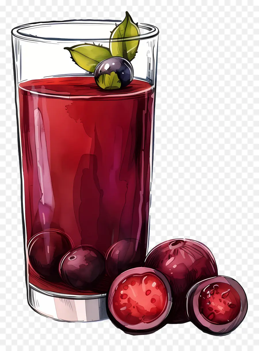 Jugo De Kokum，Jugo Rojo PNG