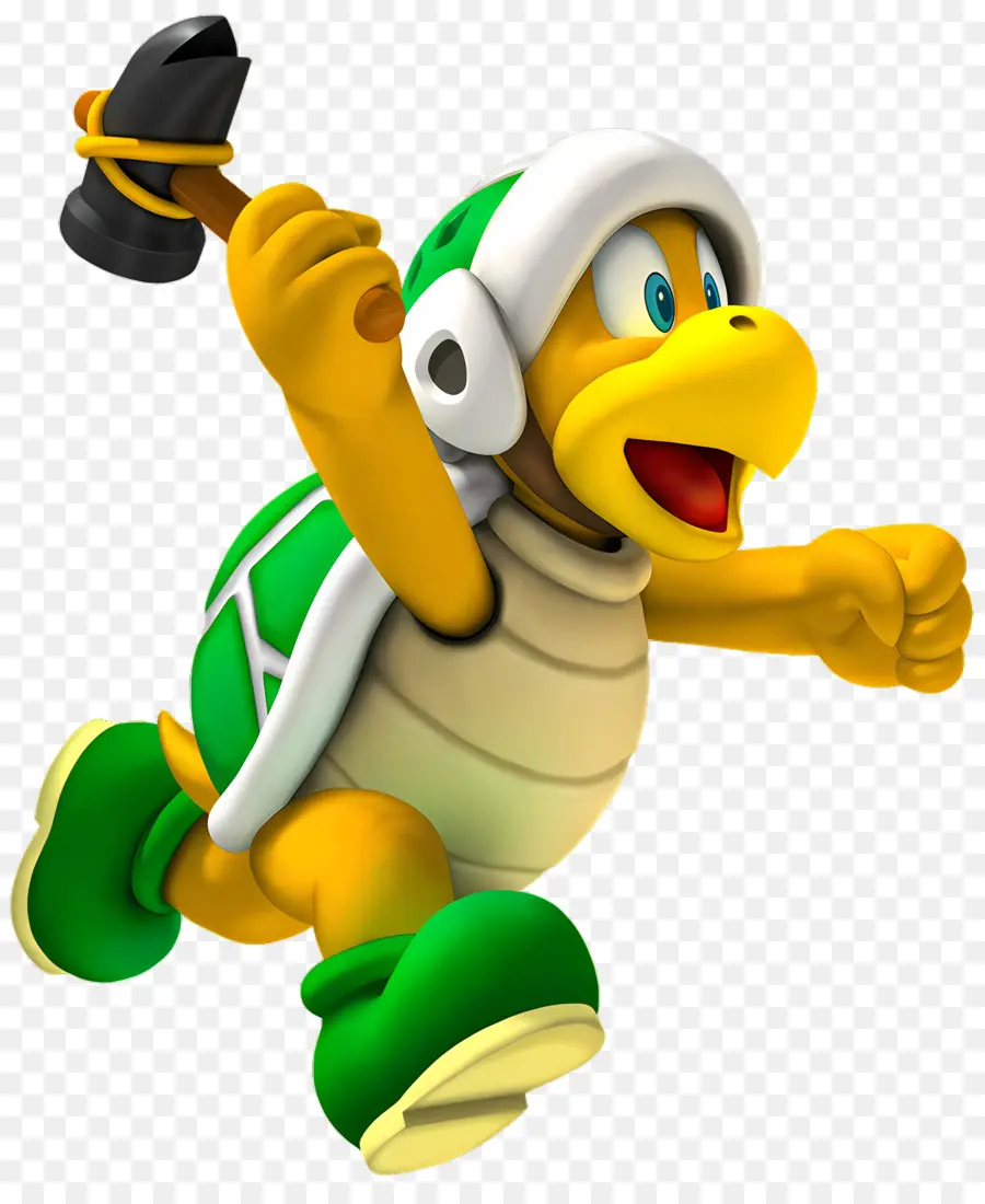 Luigi Mario，Tortuga Con Martillo PNG