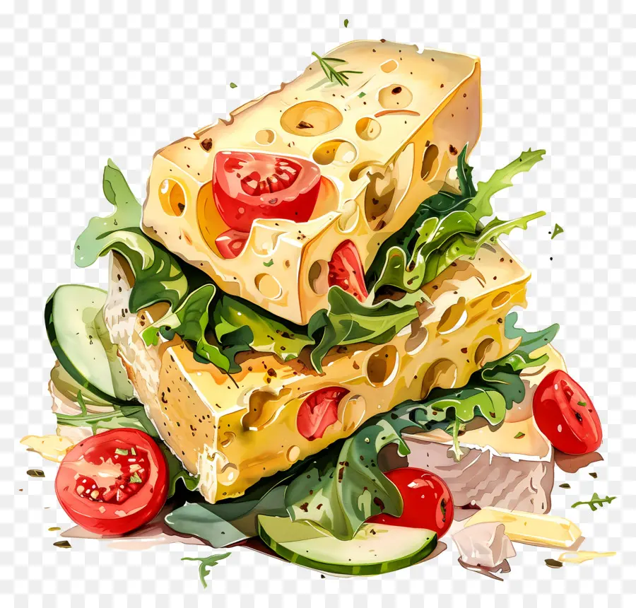 Ensalada De Queso，Sándwich De Queso PNG