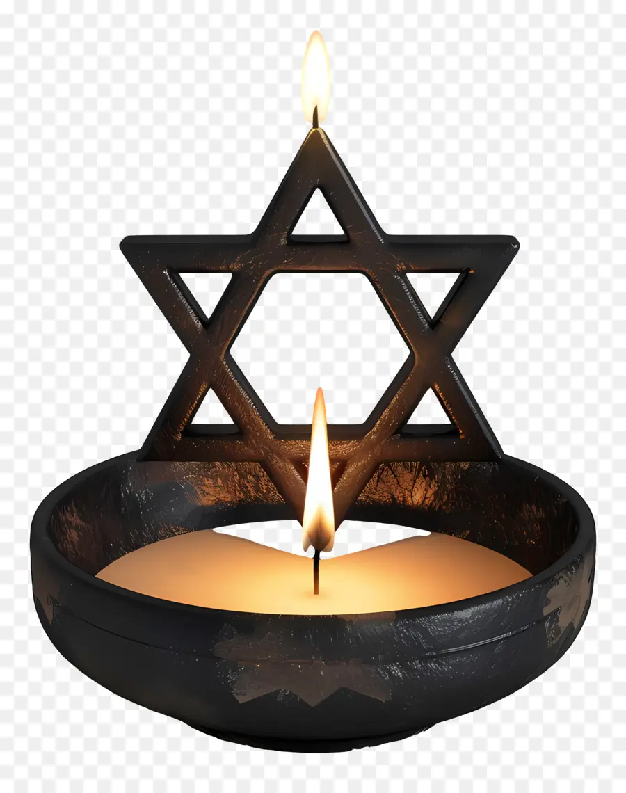 Yom Hashoah，La Estrella De David PNG