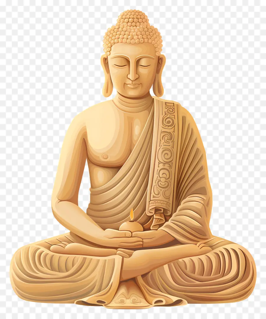 Mahavir Jayanti，Estatua De Buda PNG