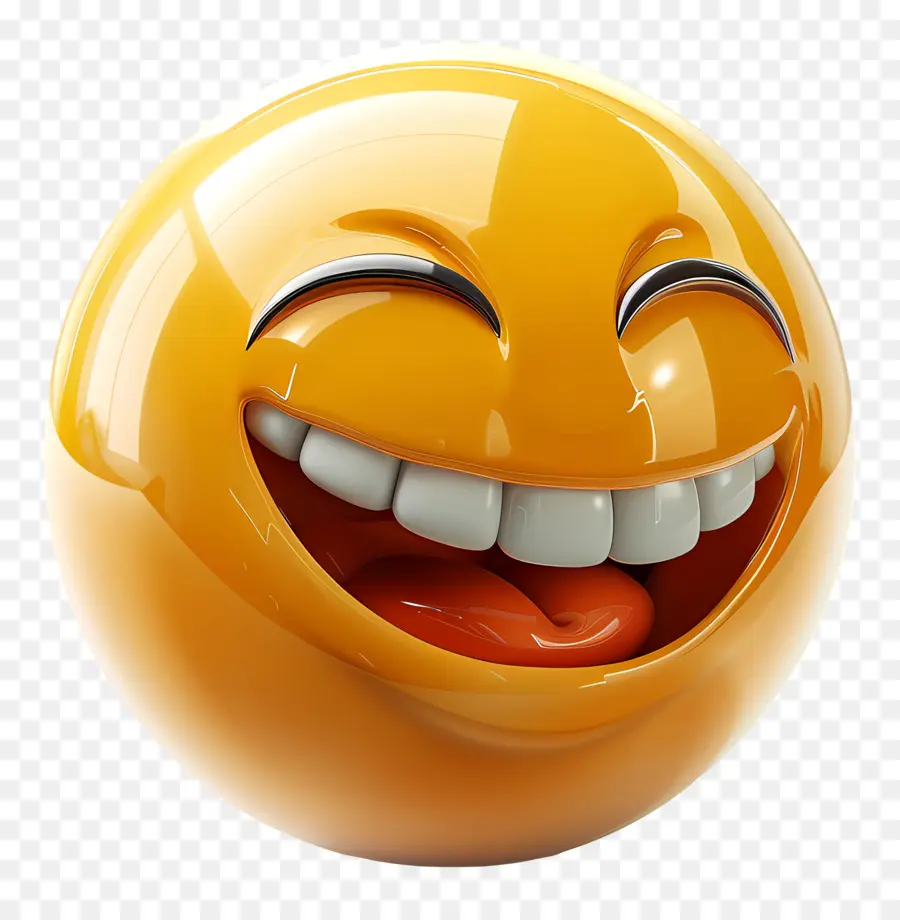 Riendo Emoji，Sonrisa PNG