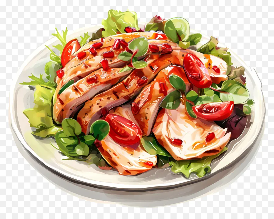 Ensalada De Pollo，Aderezo De Ensalada PNG