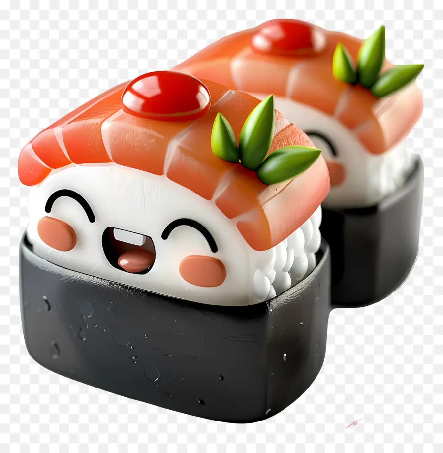 Comida De Dibujos Animados 3d，Sushi PNG