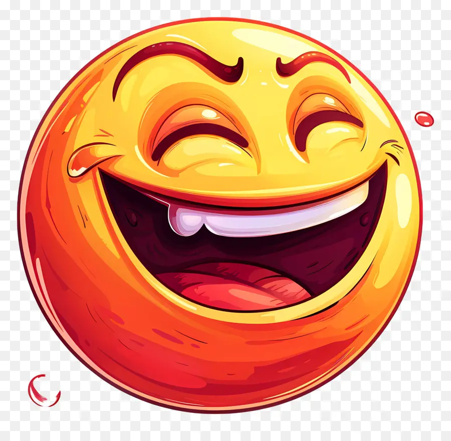 Emoji Riendo，Emoji Sonriente PNG