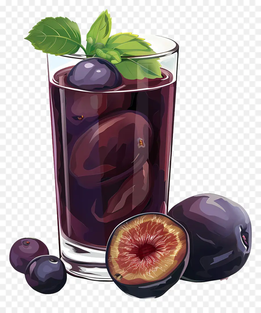 Jugo De Ciruela，Bebida De Ciruela PNG