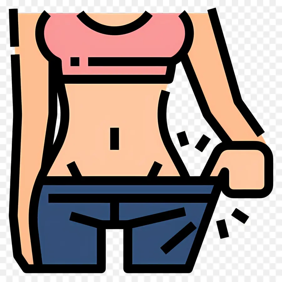 Perdida De Peso，Pantalones Sueltos PNG