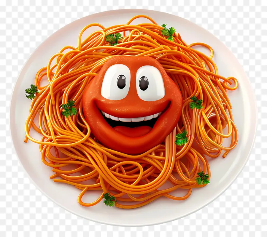 Comida De Dibujos Animados 3d，Espaguetis PNG
