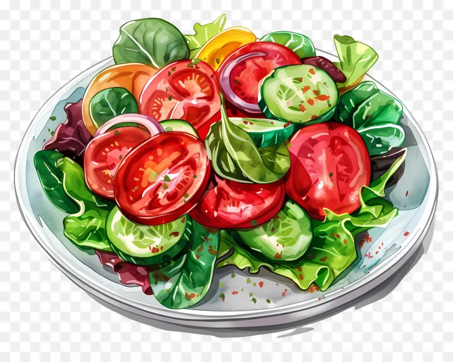 Ensalada De Verduras，Tomate PNG