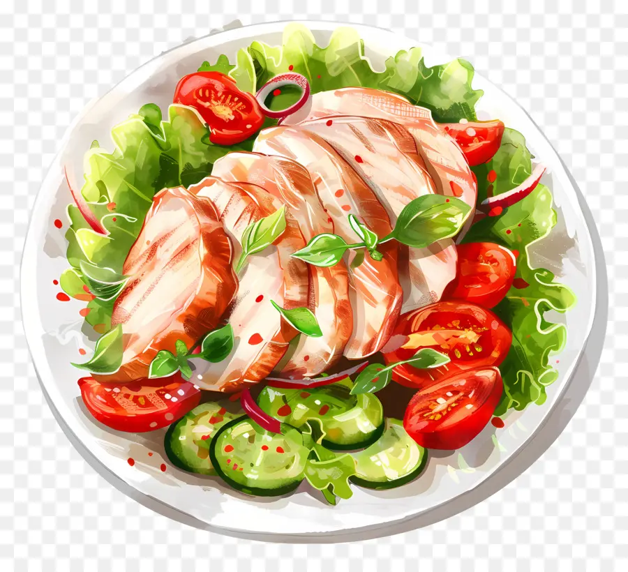 Ensalada De Pollo，Pechuga De Pollo PNG