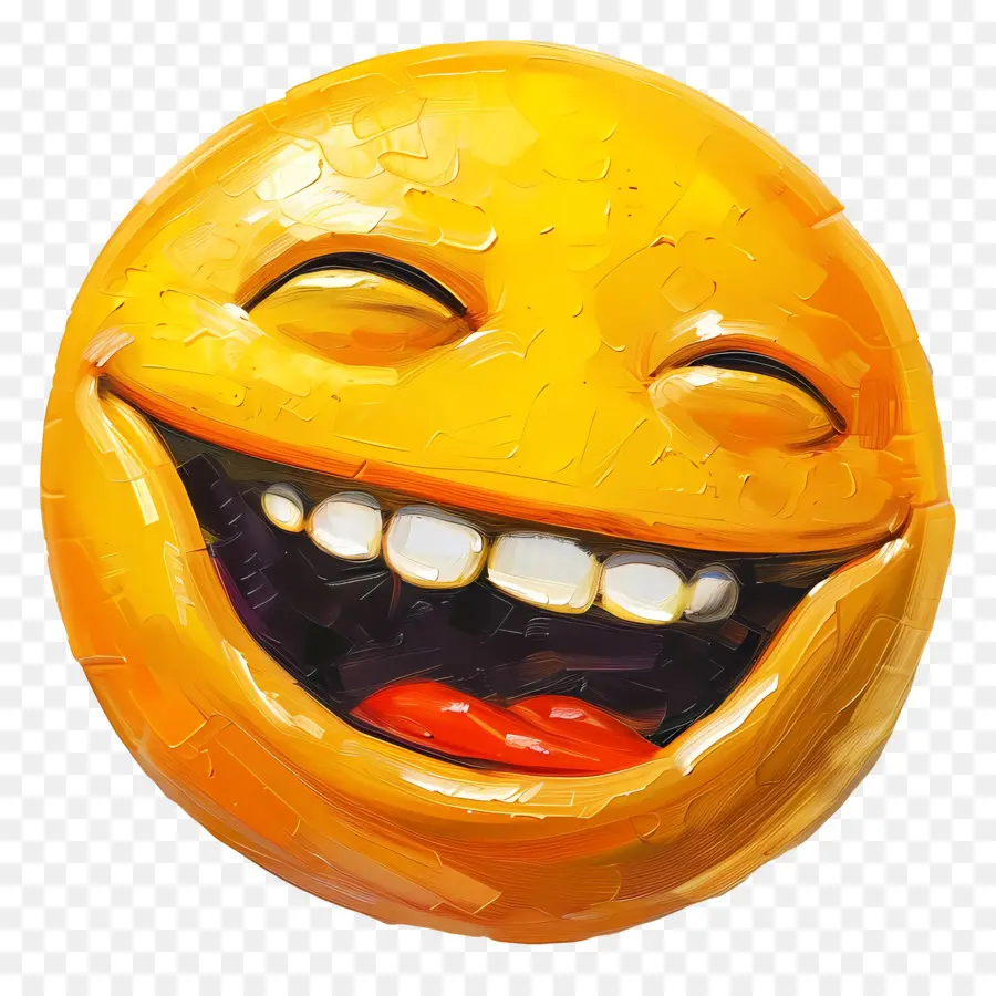 Riendo Emoji，Emoji PNG