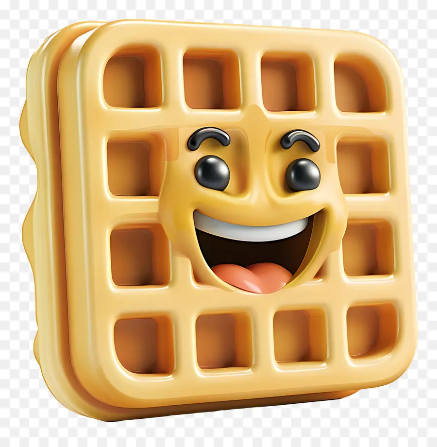 Comida De Dibujos Animados 3d，Waffle PNG