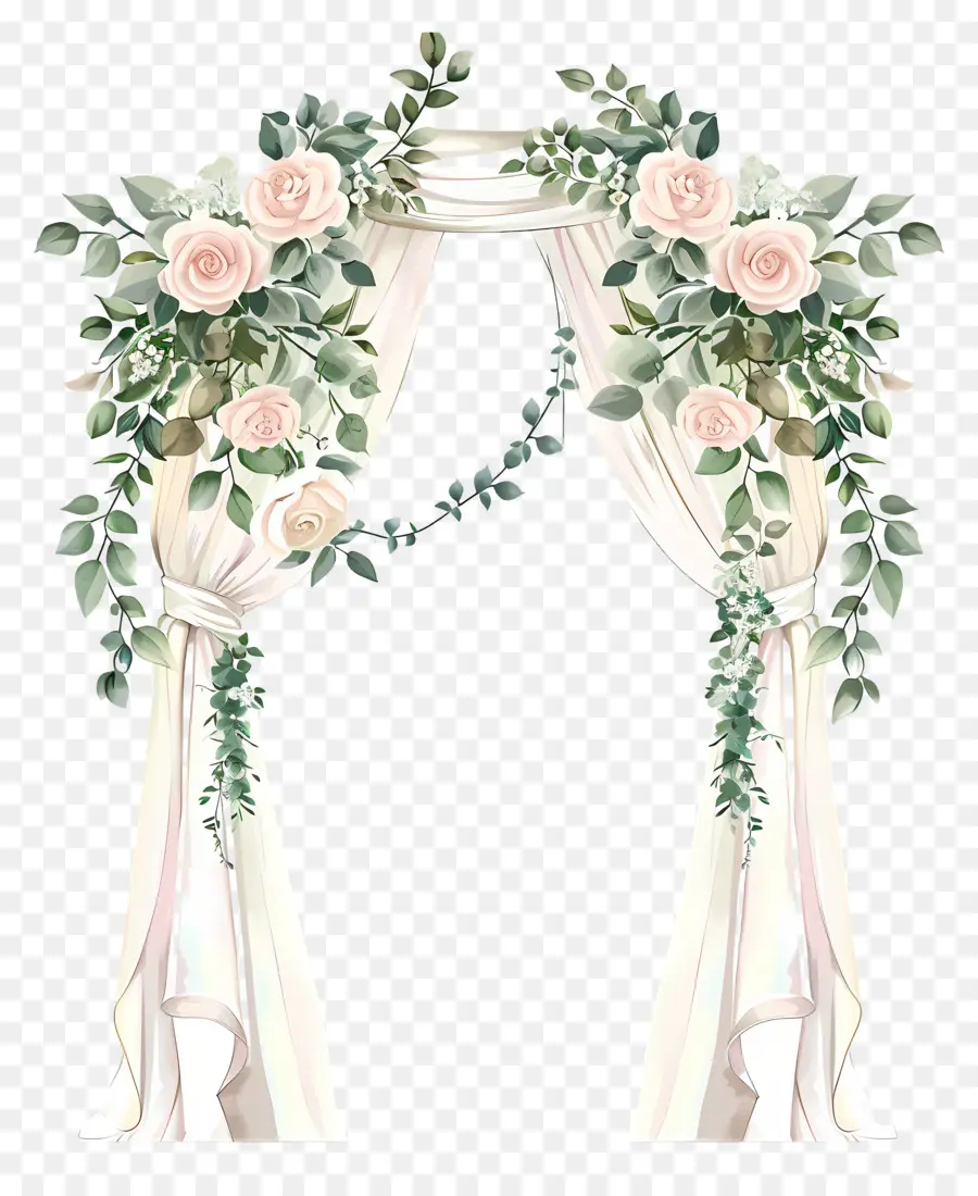 De La Boda Decoración，Arco De Arco Floral PNG