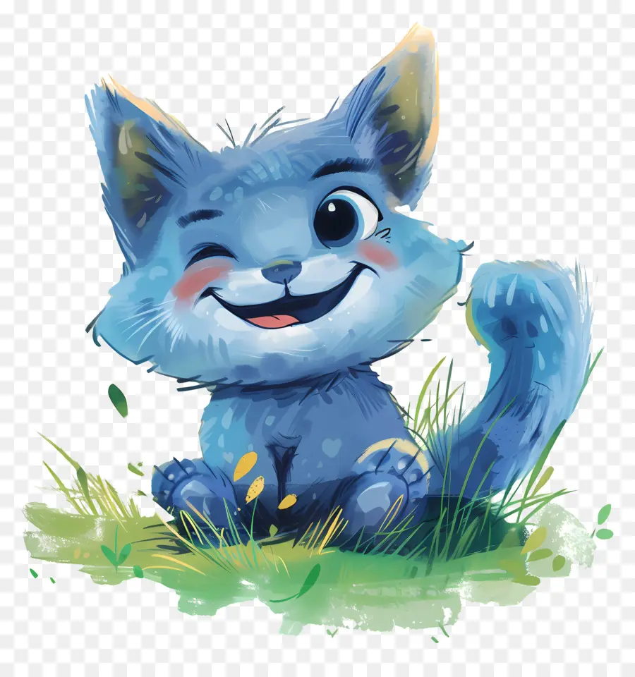 Bluey，Gato Azul PNG