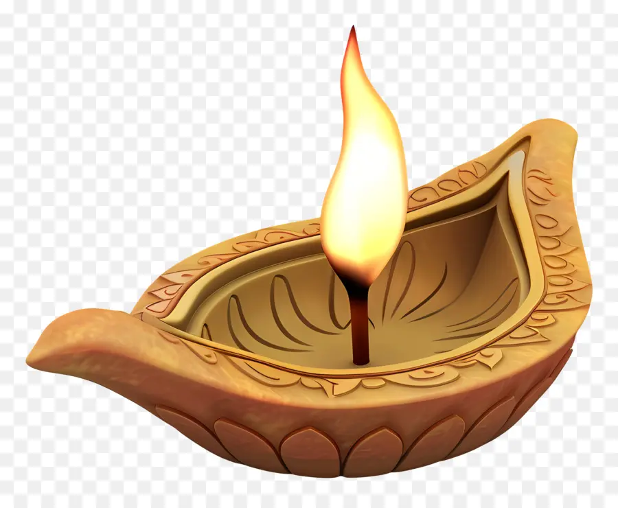 Diwali Diya，Lámpara De Aceite De Arcilla PNG