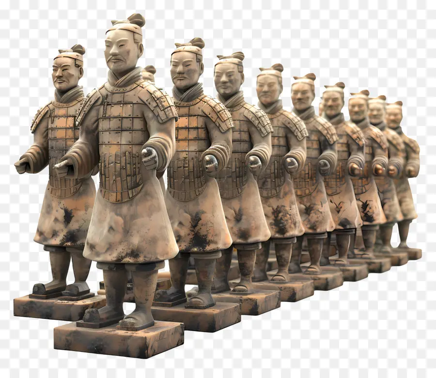 El Ejército De Terracota，Antiguos Guerreros Chinos PNG