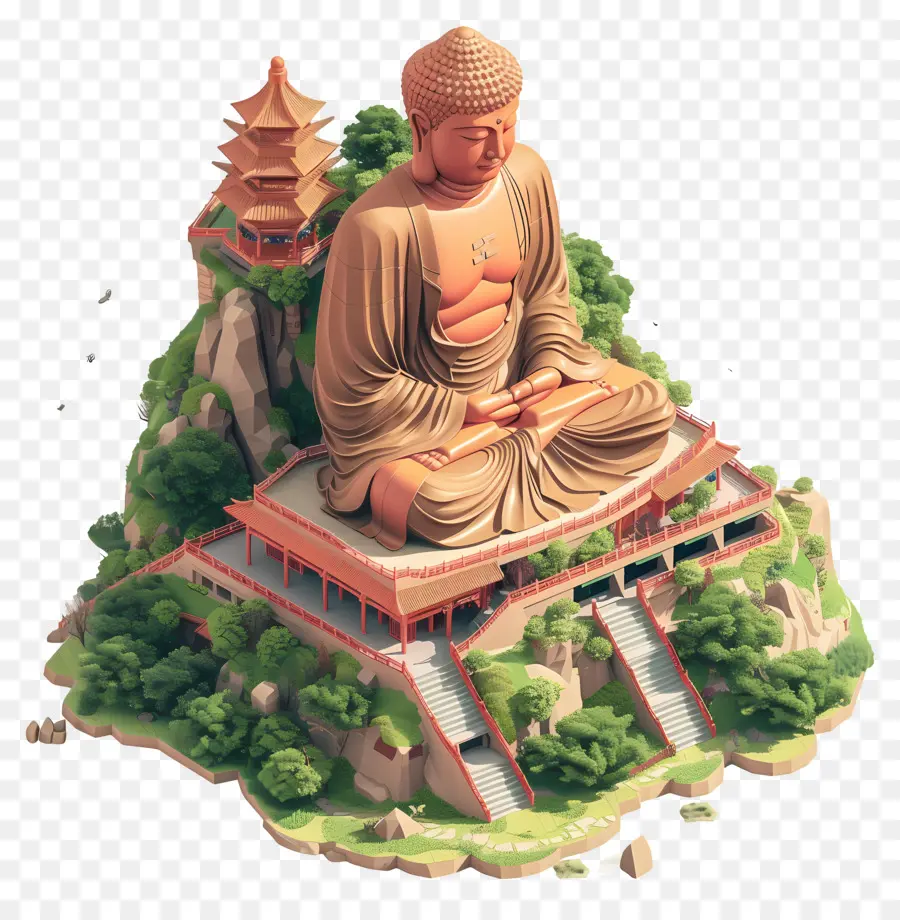 Buda Gigante，Estatua De Buda PNG