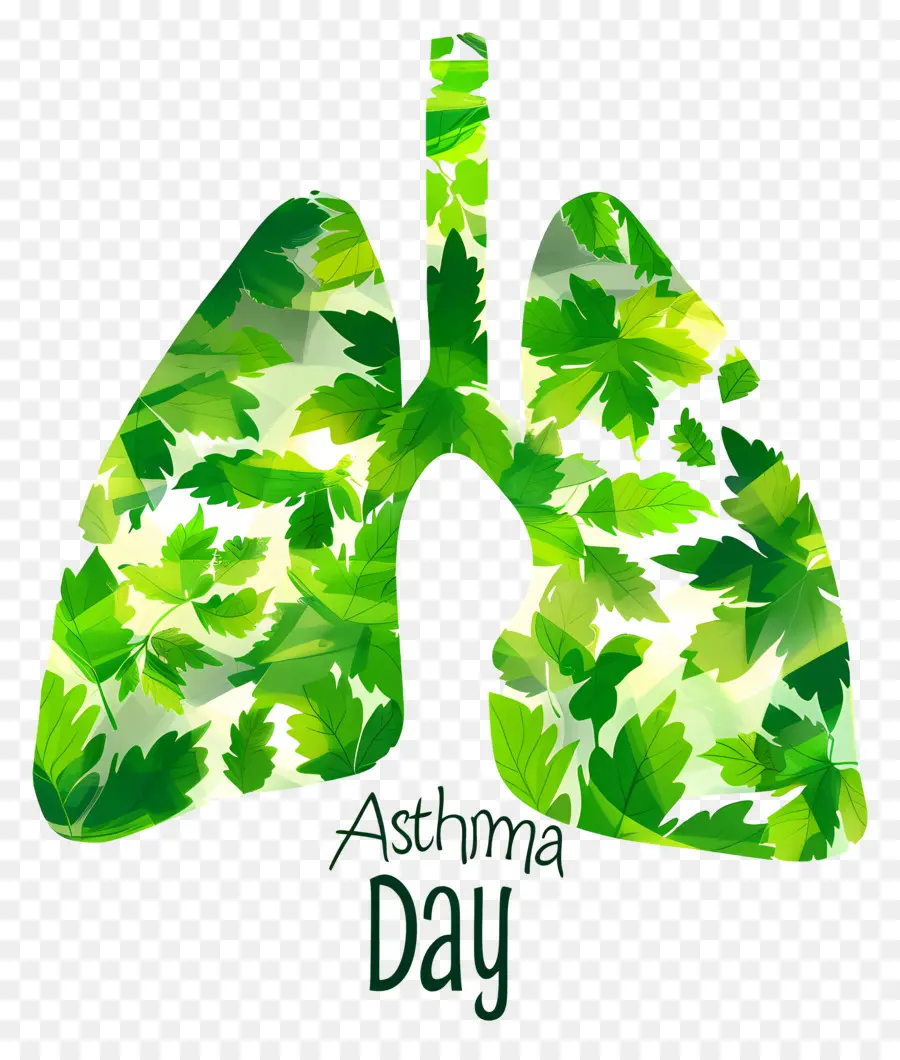 Día Mundial Del Asma，Pulmones Frondosos PNG