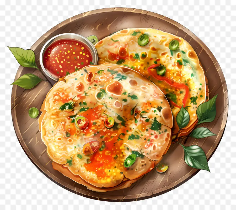 Comida De Uttapam，Panqueques PNG