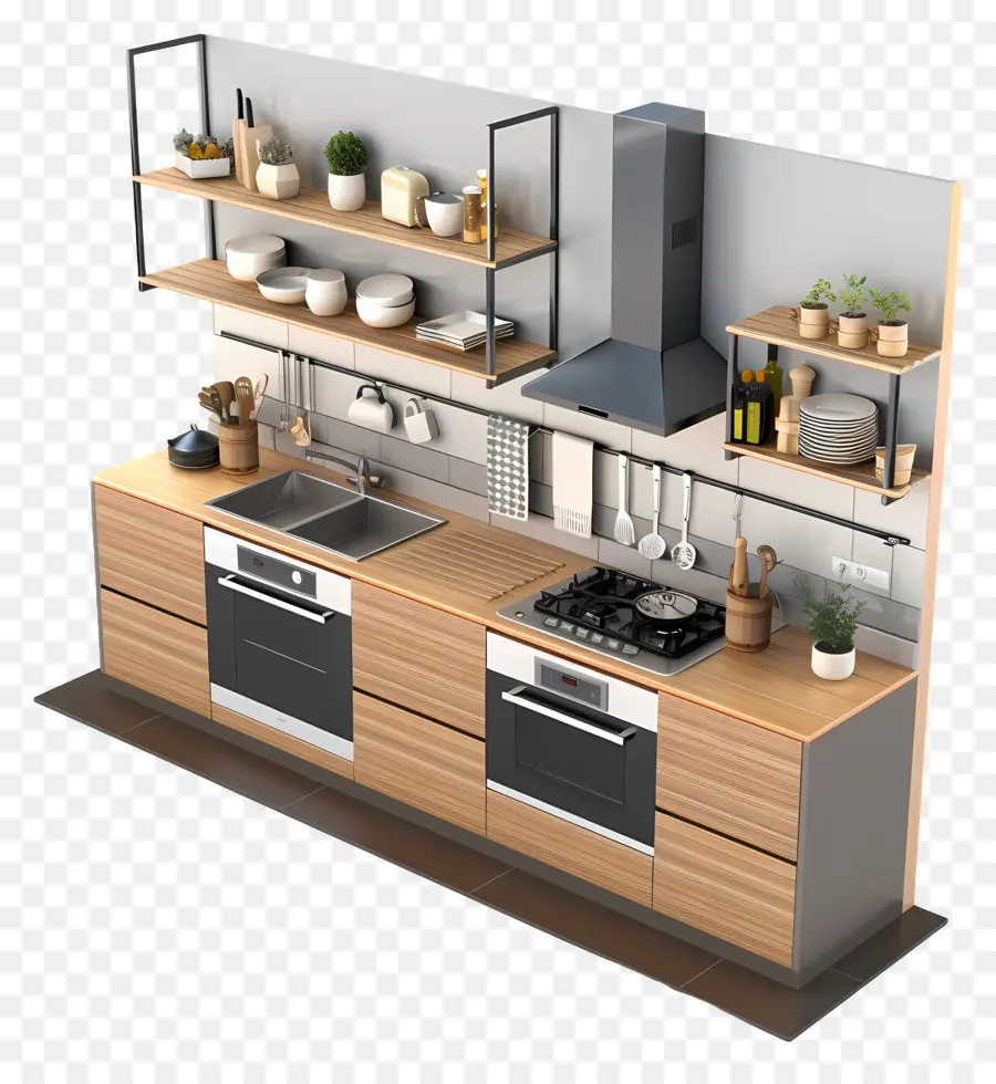 Cocina Moderna，El Diseño De La Cocina PNG