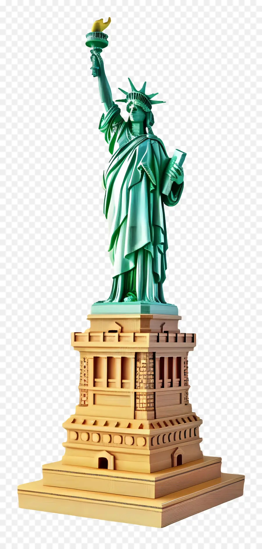 Estatua De La Libertad，El Puerto De Nueva York PNG