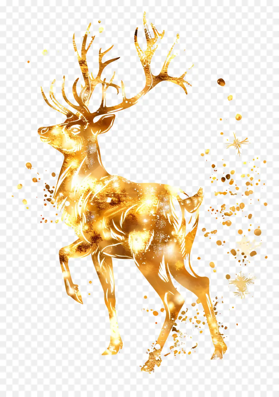 Renos De Oro，Golden Deer PNG
