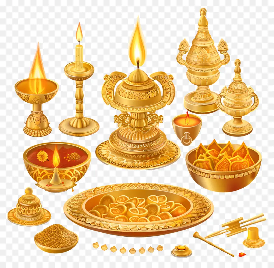 Dhanteras De Oro，Objetos De Oro PNG