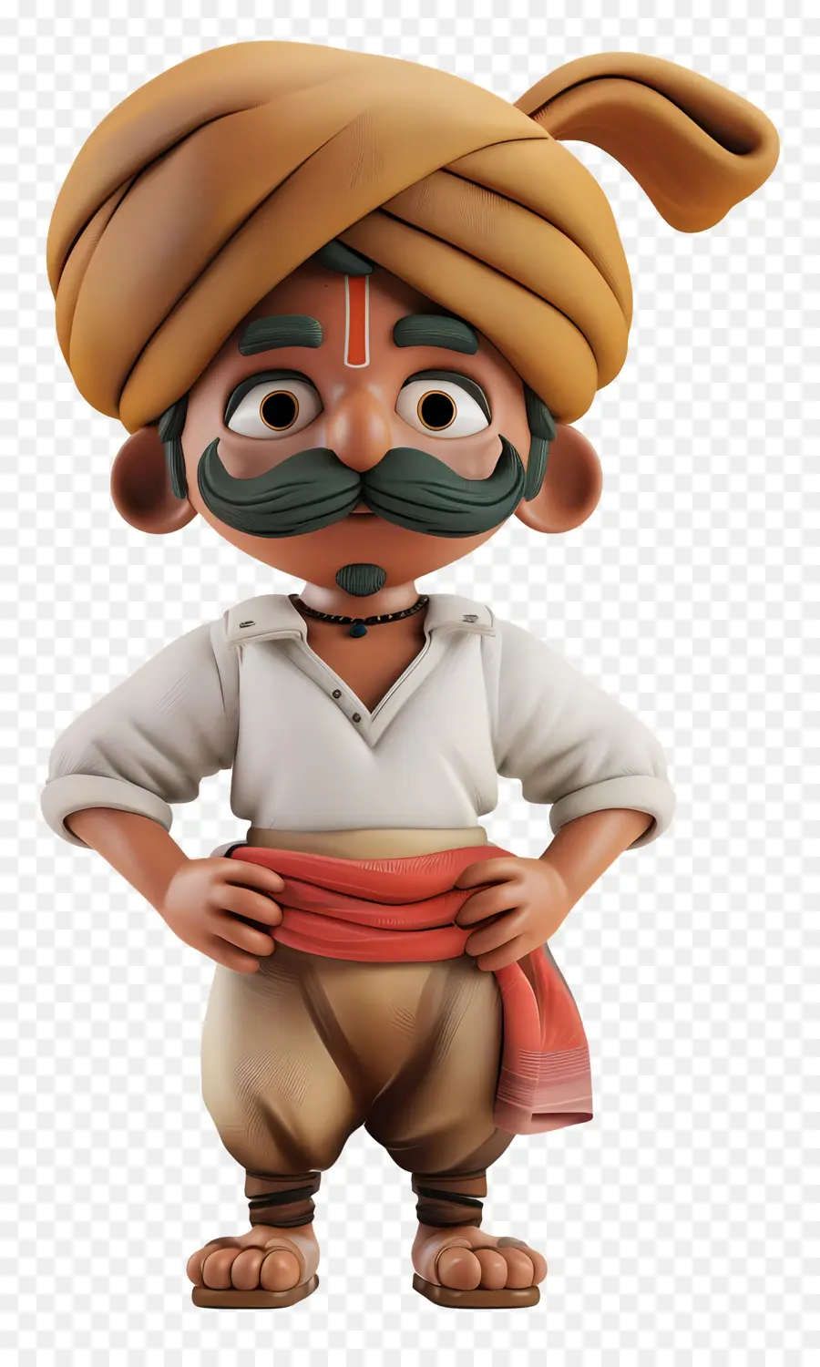 Granjero Indio，Hombre De Dibujos Animados PNG