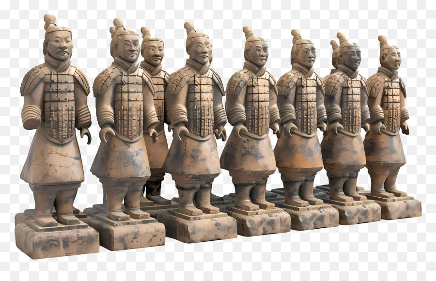 El Ejército De Terracota，Figuras De Piedra PNG