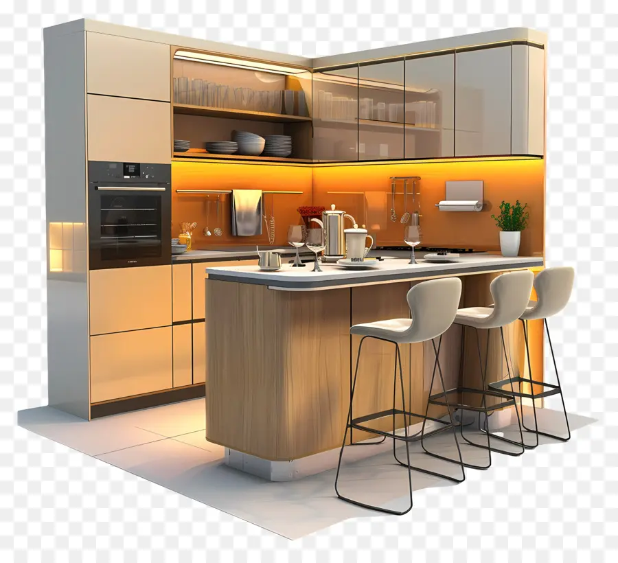 Cocina Moderna，Muebles PNG