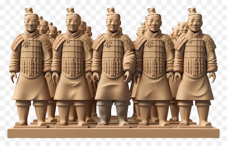 El Ejército De Terracota，El Modelado En 3d PNG