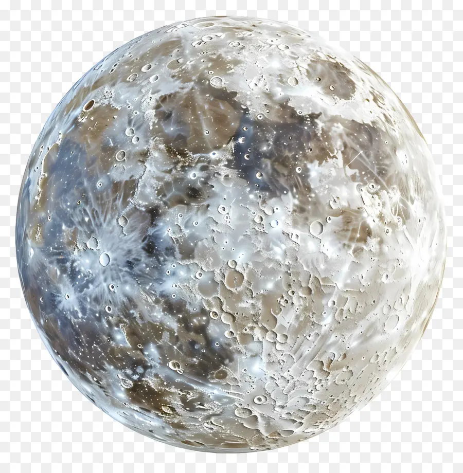 Luna Llena，Cráteres De Luna PNG