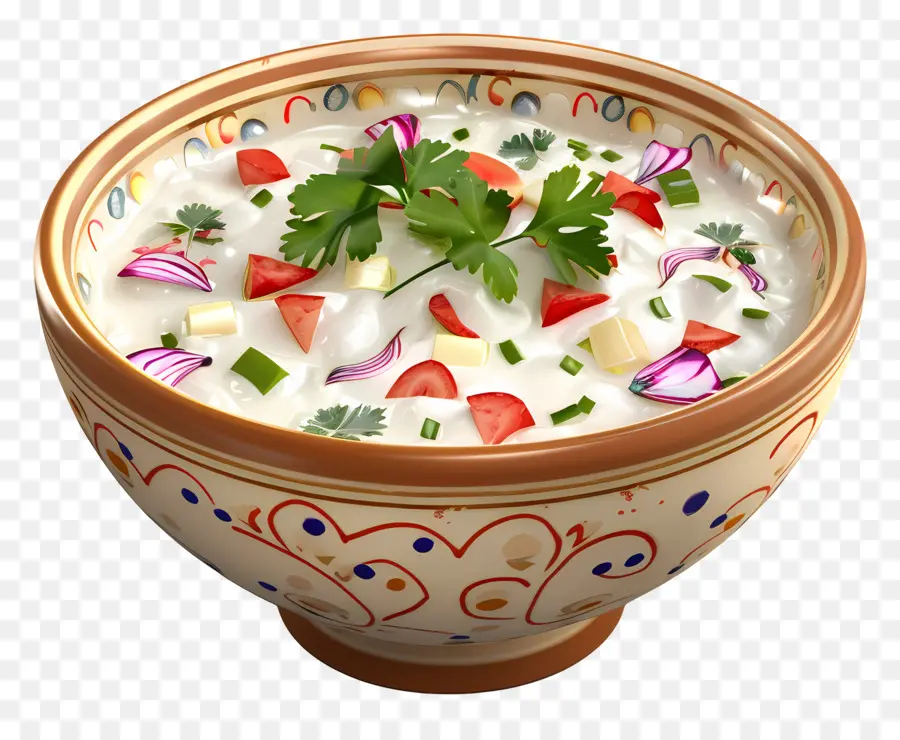 Raita，Tazón De Ensalada PNG