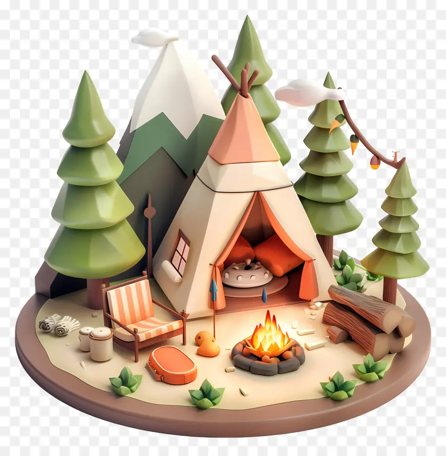 Camping，Tepee PNG