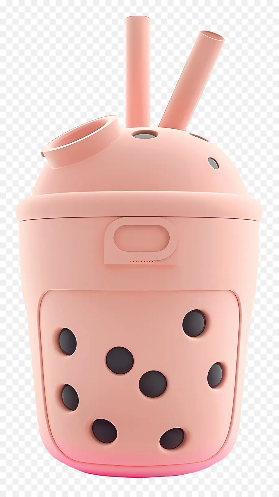 Boba Tea，Recipiente De Plástico Rosa PNG