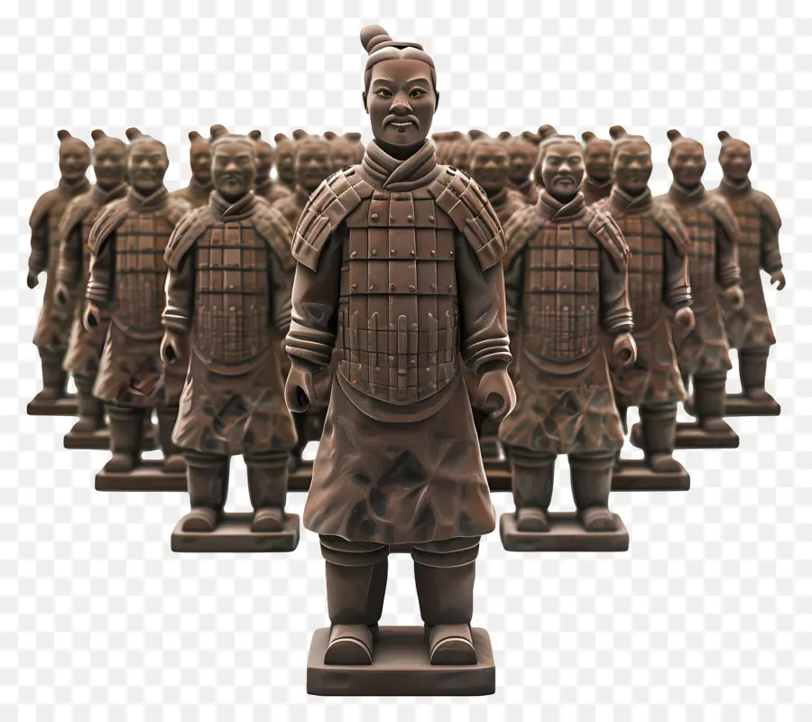 El Ejército De Terracota，Los Soldados Chinos PNG